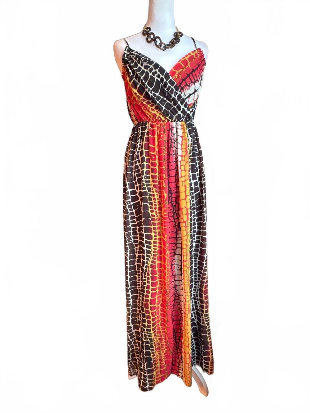 Muse for Boston Proper Snakeskin Print Maxi Dress 2